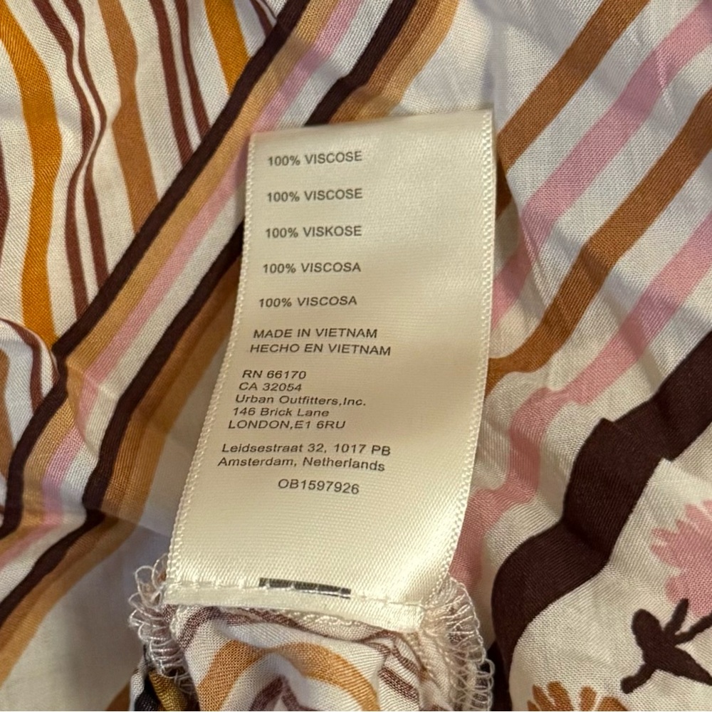 Free People Hazel Patchwork Button Down Blouse Sm… - image 5